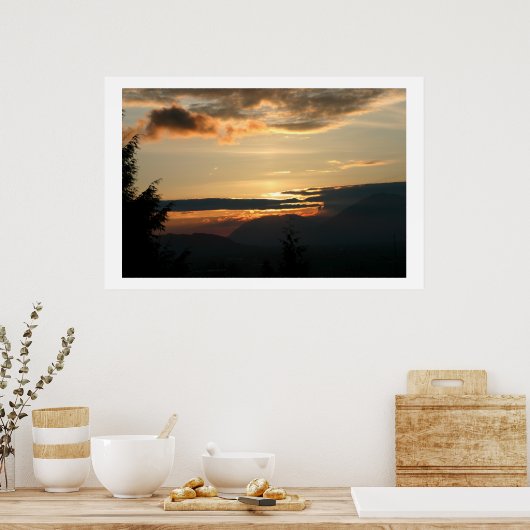 Brandwolken Poster (Keuken)