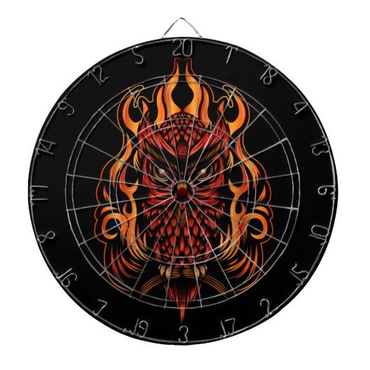 Brandwond Dartbord (Voorkant)