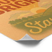 Brandwond op, blijf lief poster (Hoek)