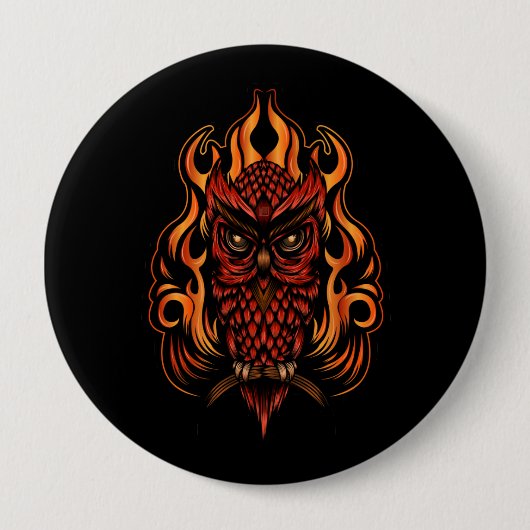 Brandwond Ronde Button 4,0 Cm (Voorkant)
