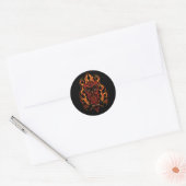 Brandwond Ronde Sticker (Envelop)