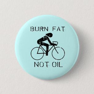 Brandwond vet fietsen ronde button 5,7 cm