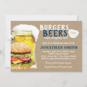 Brandwonden, bier en luiers om te douchen kaart (Voorkant)