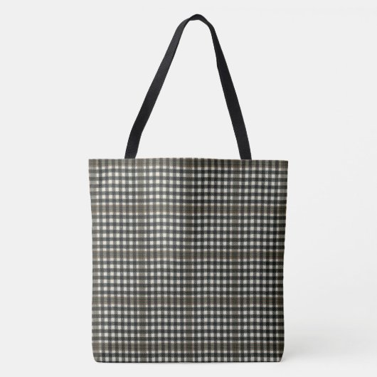 Brandwonden controleren Tartan Tote Bag (Voorkant)