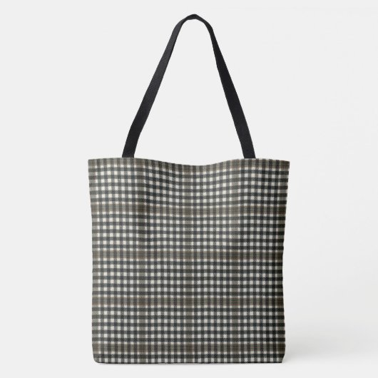 Brandwonden controleren Tartan Tote Bag (Achterkant)