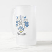 Brandwonden gezinscrest wapenstilstand matglas bierpul (Voorkant links)