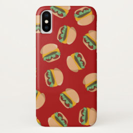 Brandwonden in een rode telefoontas Case-Mate iPhone case