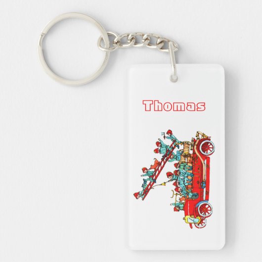 Brandwonden met Kinder Sleutelhanger (Voorkant)