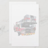 Brandwonden met open deur briefpapier (Voorkant / Achterkant)