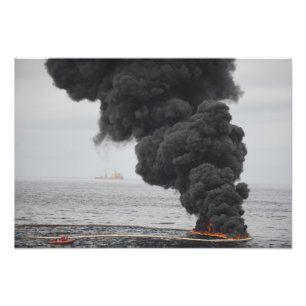 Brandwonden van geconcentreerde kolie foto afdruk