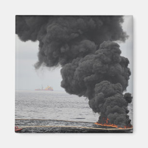 Brandwonden van geconcentreerde kolie magneet