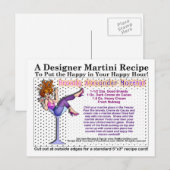 Brandy Alexander Martini Recept Briefkaart (Voorkant / Achterkant)