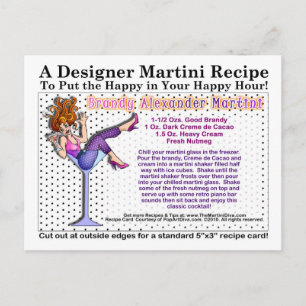 Brandy Alexander Martini Recept Briefkaart