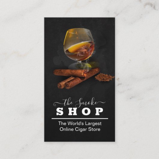 Brandy / Cigars Store Visitekaartje (Voorkant)
