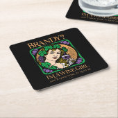 Brandy (ik ben een wijnmeisje) kartonnen onderzetters (Schuin)