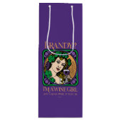 Brandy (ik ben een wijnmeisje) wijn cadeautas (Voorkant)
