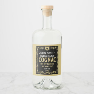 Brandy Lover Quadragenarian Verjaardag Likeurfles Etiket