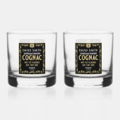 Brandy Lover Quinquagenarian Verjaardag Whisky Glas (Voorkant)