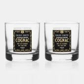 Brandy Lover Quinquagenarian Verjaardag Whisky Glas (Achterkant)