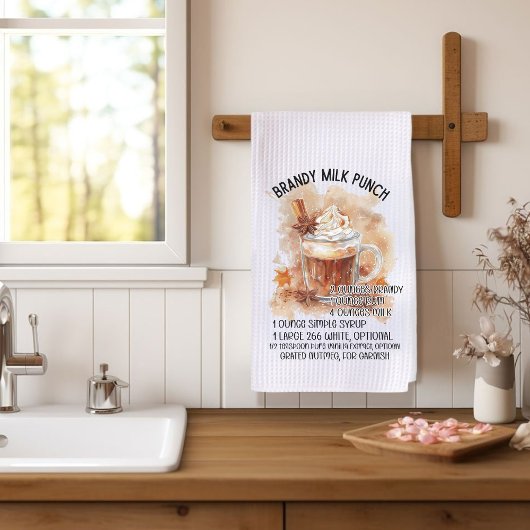 Brandy Milk Punch Cocktail Recept Waterverf Theedoek