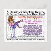 Brandy Old Fashioned Martini Recept Briefkaart (Voorkant)