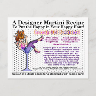 Brandy Old Fashioned Martini Recipe Briefkaart