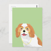 Brandy The Blenheim Cavalier King Charles Spaniel Briefkaart (Voorkant / Achterkant)