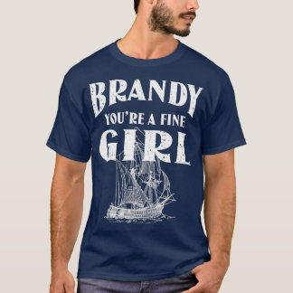 Brandy Youre a Fine Girl Distress Sailor T-shirt