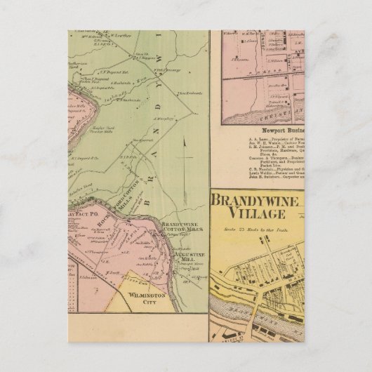 Brandywine Banks Briefkaart (Voorkant)
