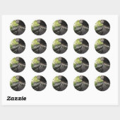 brandywine herfsten houten pad ronde sticker (Vel)