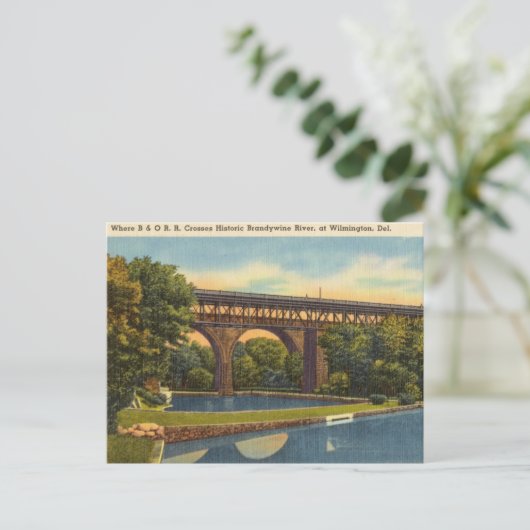 Brandywine River, Wilmington Delaware Briefkaart (Staand voorkant)