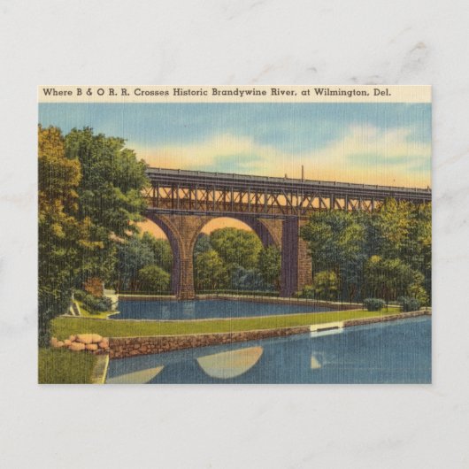  Brandywine River, Wilmington Delaware Briefkaart (Voorkant)