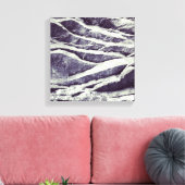 brandywine rockwall canvas afdrukken (Insitu (Woonkamer))