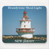 Brandywine Shoal Light, New Jersey Mousepad Muismat (Voorkant)