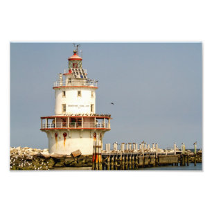 Brandywine Shoal Lighthouse Foto Afdruk