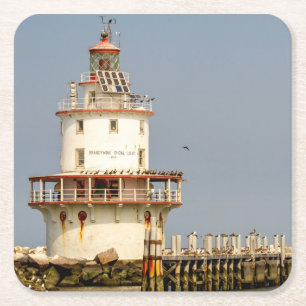 Brandywine Shoal Lighthouse Kartonnen Onderzetters