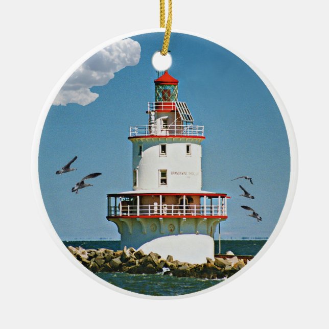 Brandywine Shoal Lighthouse Keramisch Ornament (Voorkant)