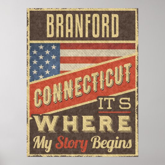 Branford Connecticut Poster (Voorkant)