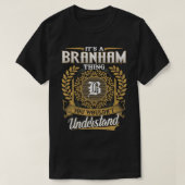 BRANHAM Achternaam BRANHAM Achternaam Persoonlijk T-shirt (Design voorkant)