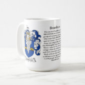 Branham Family Coat of Arms Koffiemok (Voorkant links)