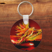 Brankelende Phoenix Garden van Tarot Sleutelhanger (Voorkant)