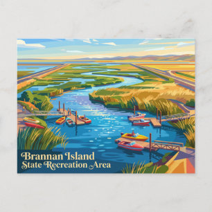 Brannan Island State Recreation Area Californië Briefkaart