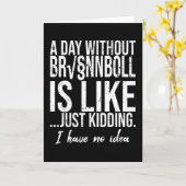 Brännboll grappig sport cadeau idee kaart (Gele Bloem)