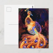 Branning Phoenix Peacock Briefkaart (Voorkant / Achterkant)