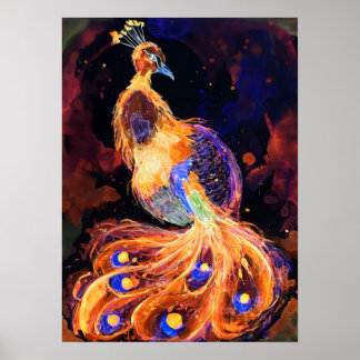 Branning Phoenix Peacock Poster