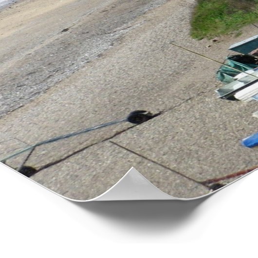 Branscombe Beach Poster (Hoek)