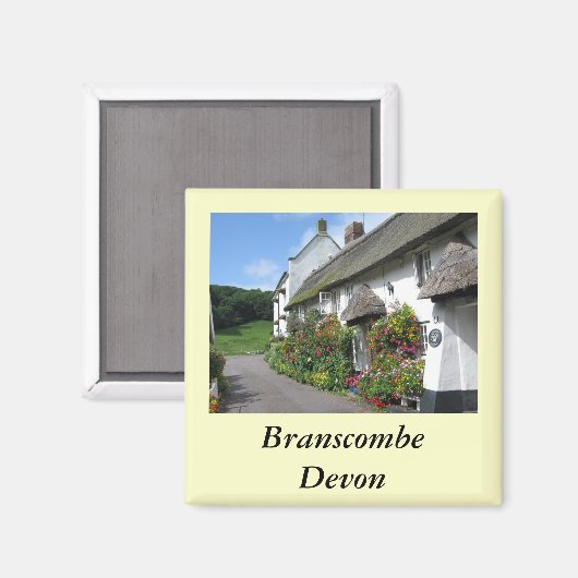 Branscombe Village Devon Magneet (Voorkant / Achterkant)