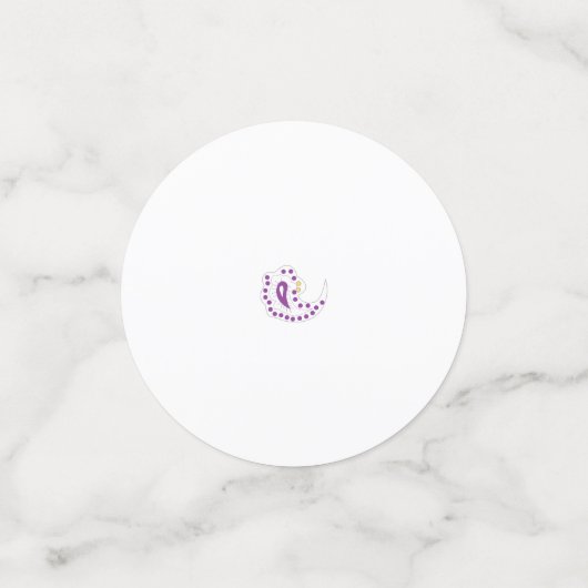 Bransoletka z serduszkiem Style, Light Eggplant Confetti (Kleine voorkant)