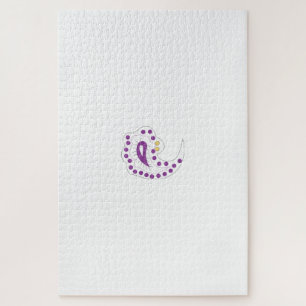 Bransoletka z serduszkiem Style, Light Eggplant Legpuzzel