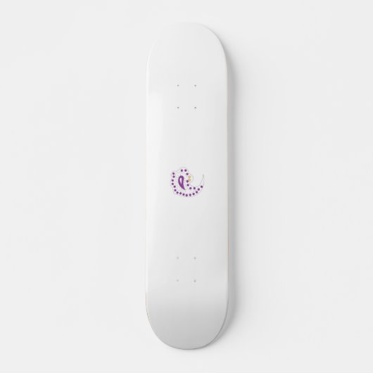Bransoletka z serduszkiem Style, Light Eggplant Persoonlijk Skateboard (Voorkant)